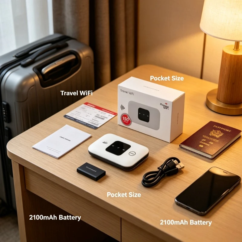 1. 2100mAh Powered 4G LTE Modem, Pocket Wifi For Business Trip And Indoor Backup Network