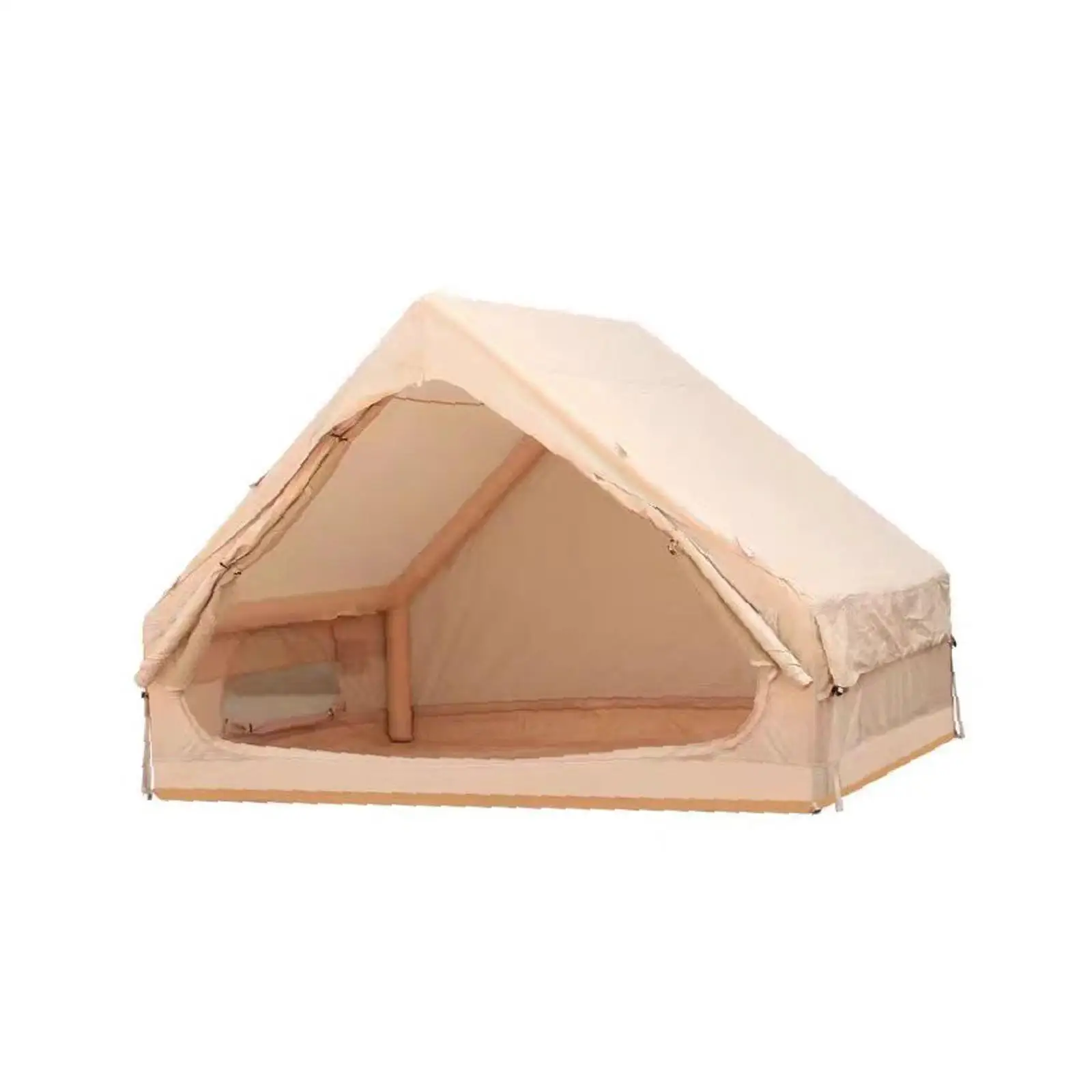 

Водонепроницаемая надувная палатка из прочного брезента, надувной тент для кемпинга, снаряжение для поездок в парк и на задний двор, на 4-6 человек