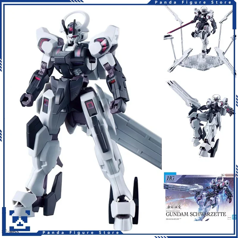 

В наличии Bandai HG 1/144 Gundam Schwarzette мобильный костюм Gundam: ведьма из Mercury экшн-фигурка Игрушечная модель подарок в сборе