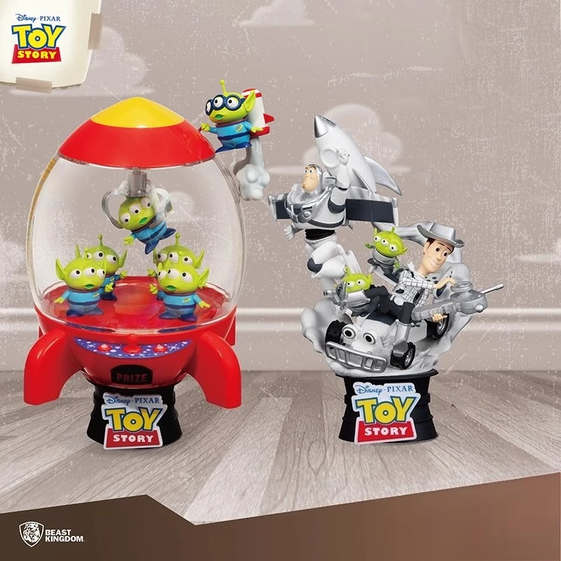 

BeastKingdom Toy Story Alien Cute Cartoon PeripheralsRocker Car Toy Figures Handsome Ornaments for Boys Children's Day Gifts