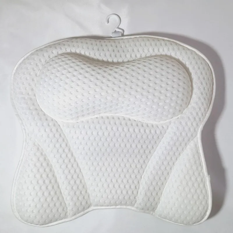 Bath Pillow For Tub Neck And Back Support, SPA Bathtub Pillow With Headrest Cushion With Suction Cups Soft Spa Bath Pillow