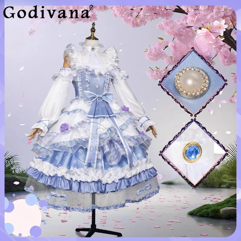 

Valentine's Day Confession Diagnosis Dress Cosplay Women's Flower Marriage Cos Dress Girls Party Princess Full Dress Set