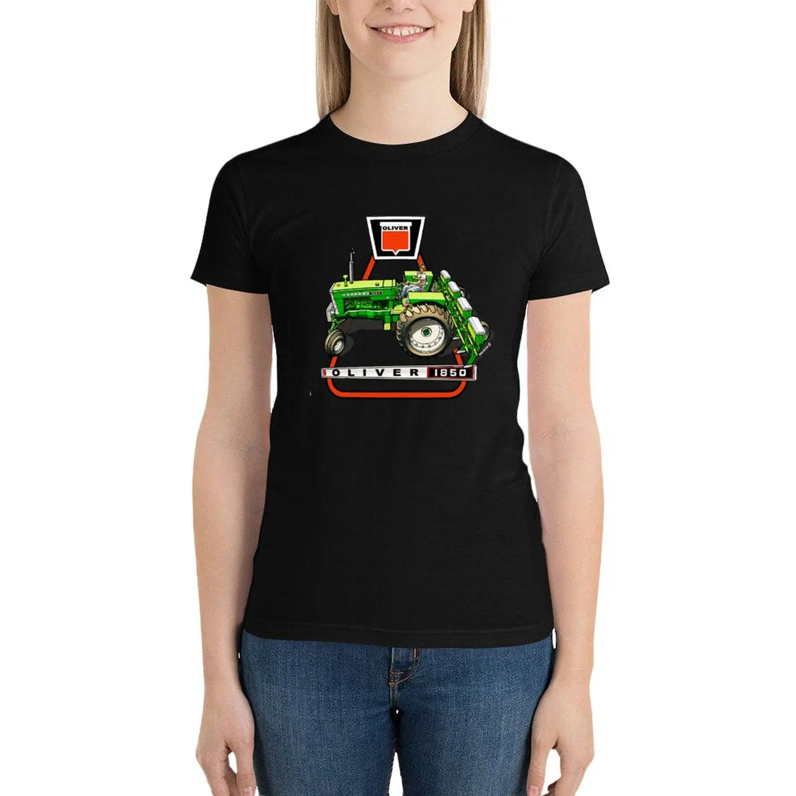 Oliver 1850 Tractor T-Shirt aesthetic clothes anime clothes spring clothes Women 2024