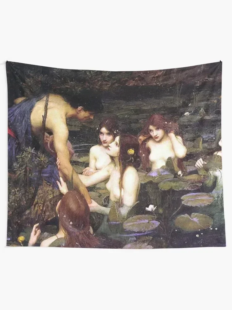 HYLAS AND THE NYMPHS - WATERHOUSE Tapestry Outdoor Decor Custom Tapestry