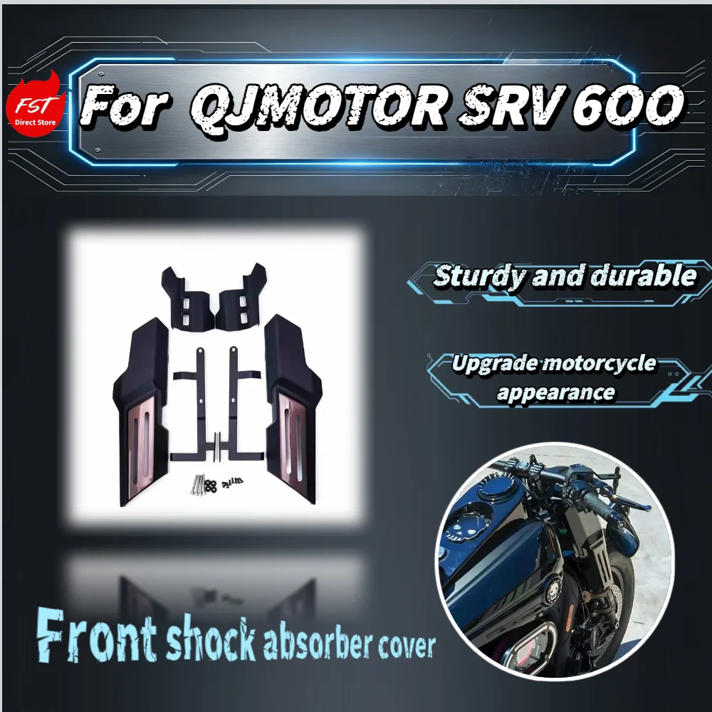 For QJMOTOR SRV 600 Modified Front Fork Decor Cover Shock Absorber Protector Suspension Outer Shell Guard Parts