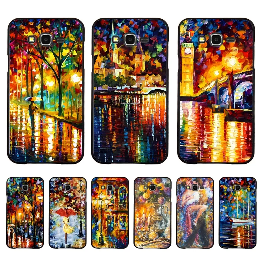 L-Leonid A-Afremov O-Oil Phone Case For Samsung J 7 plus 7core J7 neo J6 plus prime J6 J4 J5 Mobile Cover