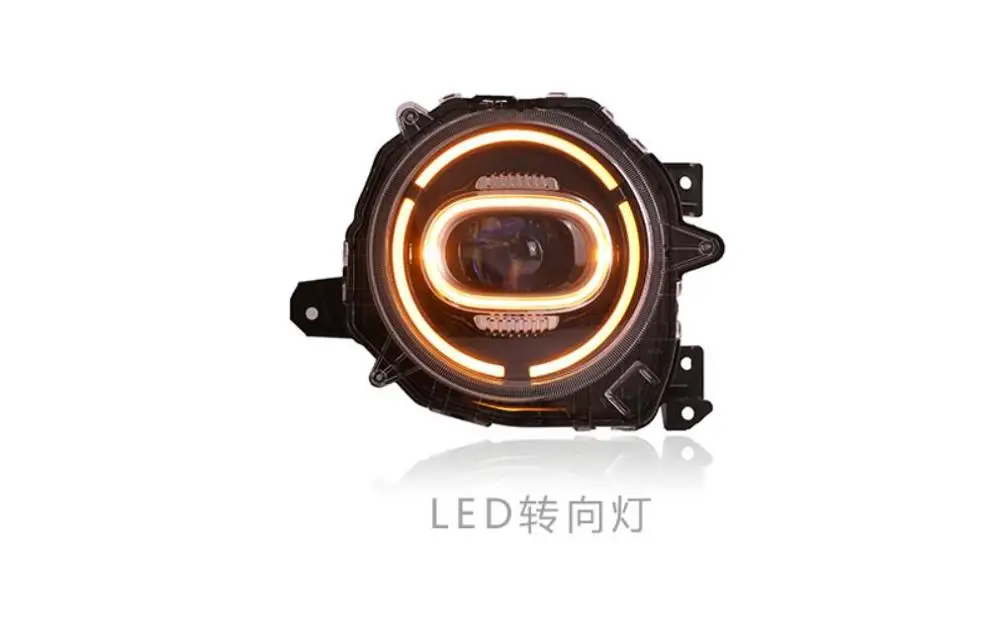 2pcs 2018~2021 car bupmer head light for Jimny headlight car accessories All in LED fog Jimny headlamp