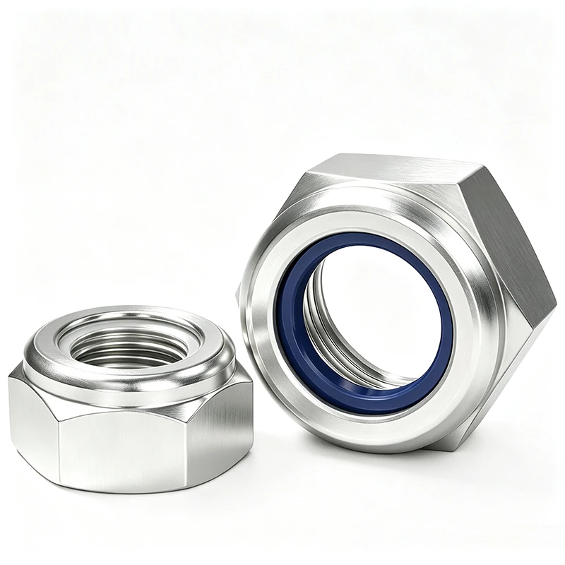 5~10 Stück M3 M4 M5 M6 M8 M10 Nylon Selbstsichernde Sechskantmuttern DIN985 Material: 6061 # Aluminiumlegierung – Detail 4