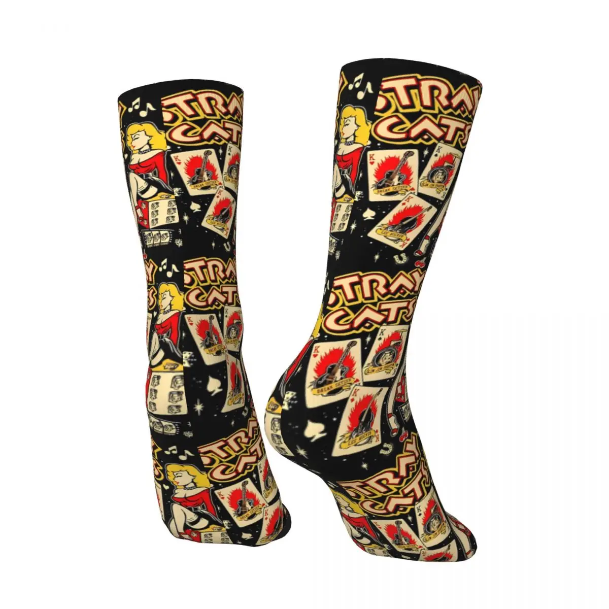 Band Music Singer Albums Retro Tour Socks Autumn 80s Music Band Stockings Adults Men Medium Soft Socks Climbing Non Slip Socks