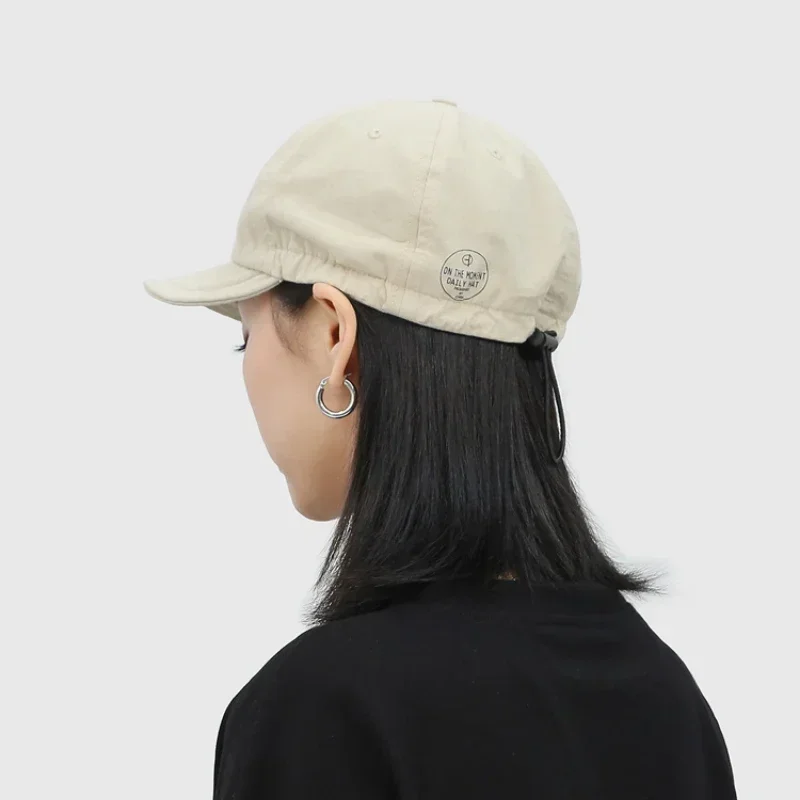 Gorra de béisbol de ala corta americana para hombres y mujeres, gorra de béisbol con visera de estilo coreano, cómoda, amigable con la piel, marca