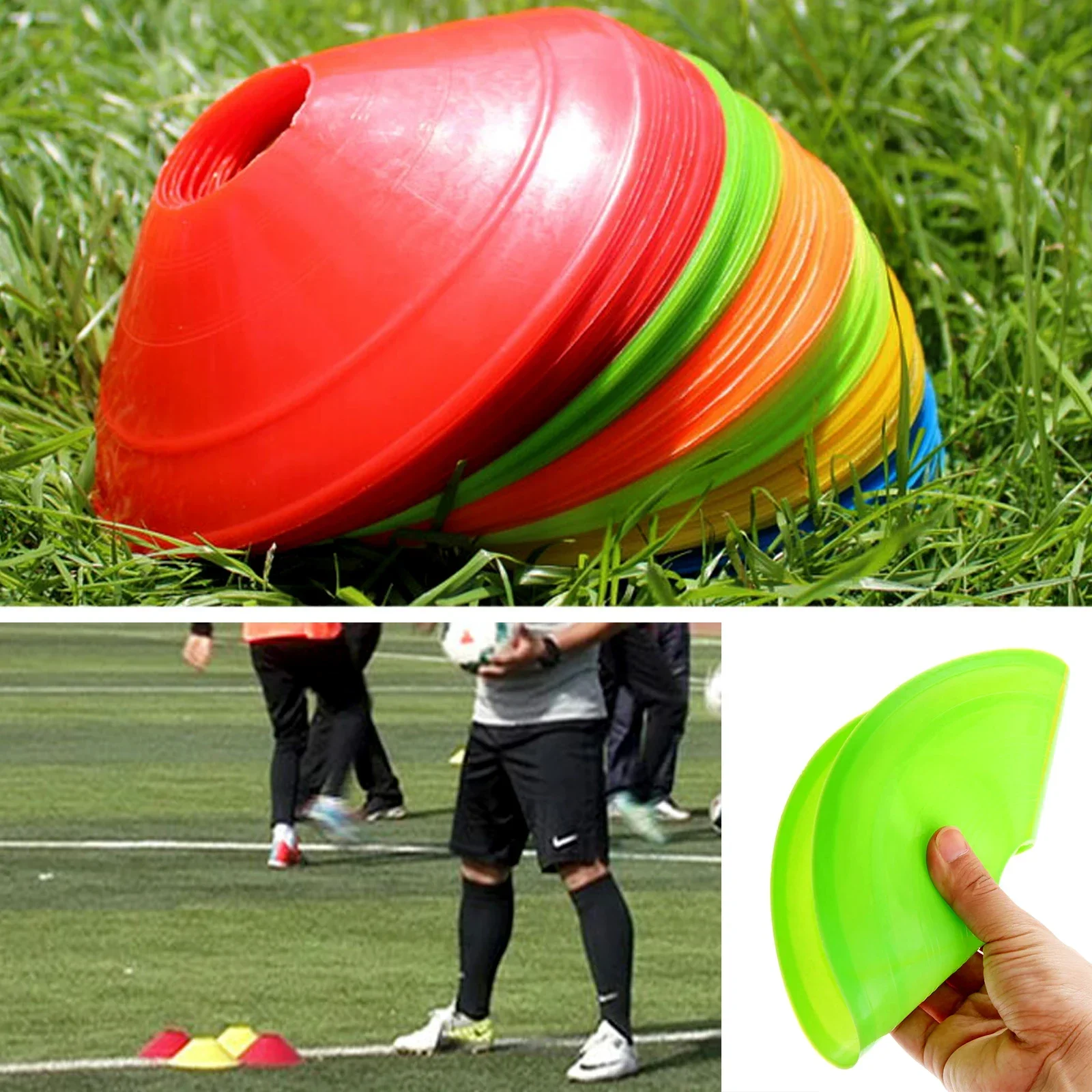 5/1Pcs 20cm Soccer Football Cone Saucer Markers for Skateboard Rugby Outdoor Activities Agility Training Space Distance Marker