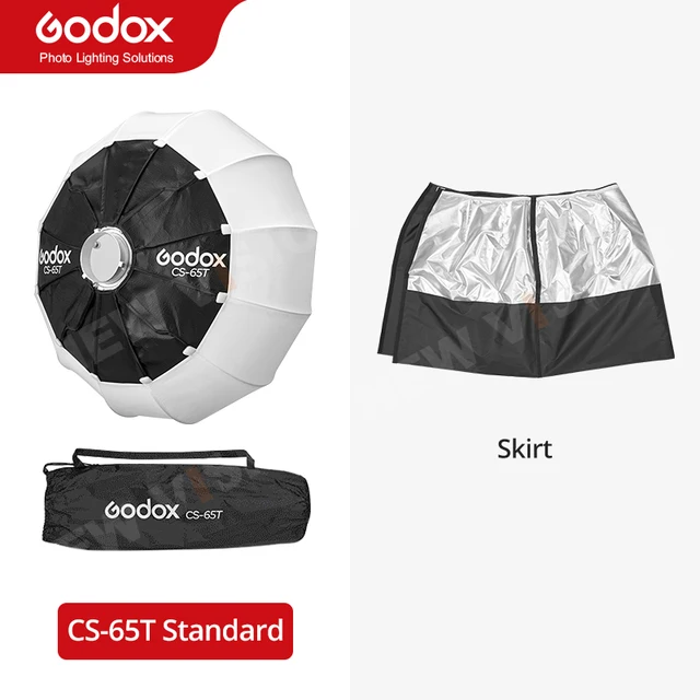 Godox CS-50T 50cm CS-65T 65cm CS-85T 85cm Opvouwbare Lantaarn Softbox Snel te installeren Draagbare Ronde Vorm Bowens Mount Softbox