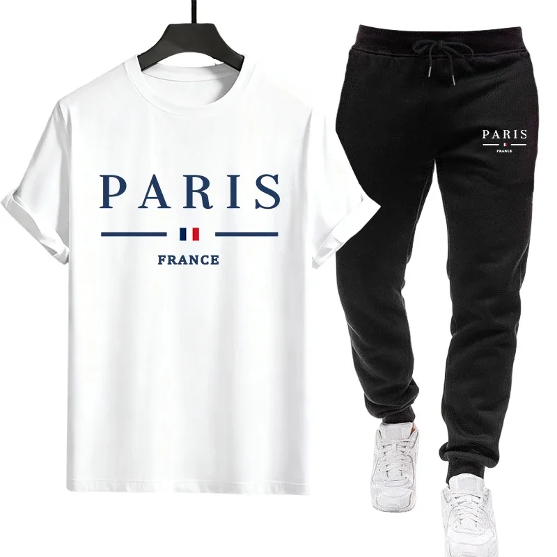 

Jogging Single Sports Short-sleeved T-shirt and Casual Quality Sports Pants 2026 Daily Summer Outdoor Hot Sales Men's Tracksuit