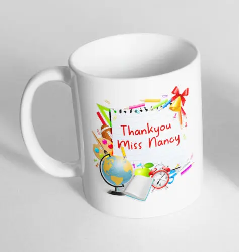 Personalised Thank you Teacher Mug Gift Ceramic Novelty Mug Funny Coffee Tea 234