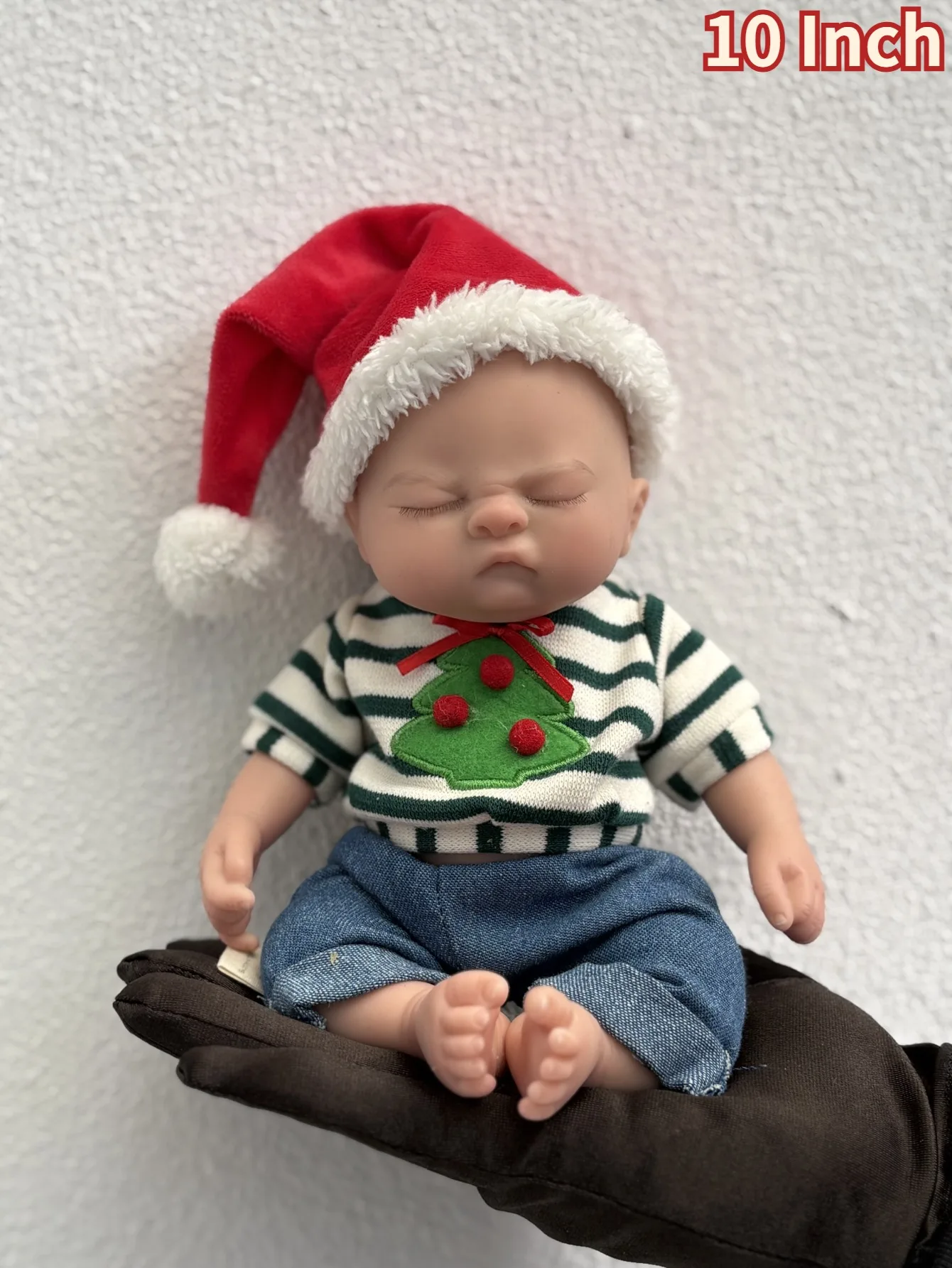 

10 Inch Silicone Bebe Reborn Baby Boy Doll - Handmade Lifelike Newborn Doll for Kids' Birthday Gifts