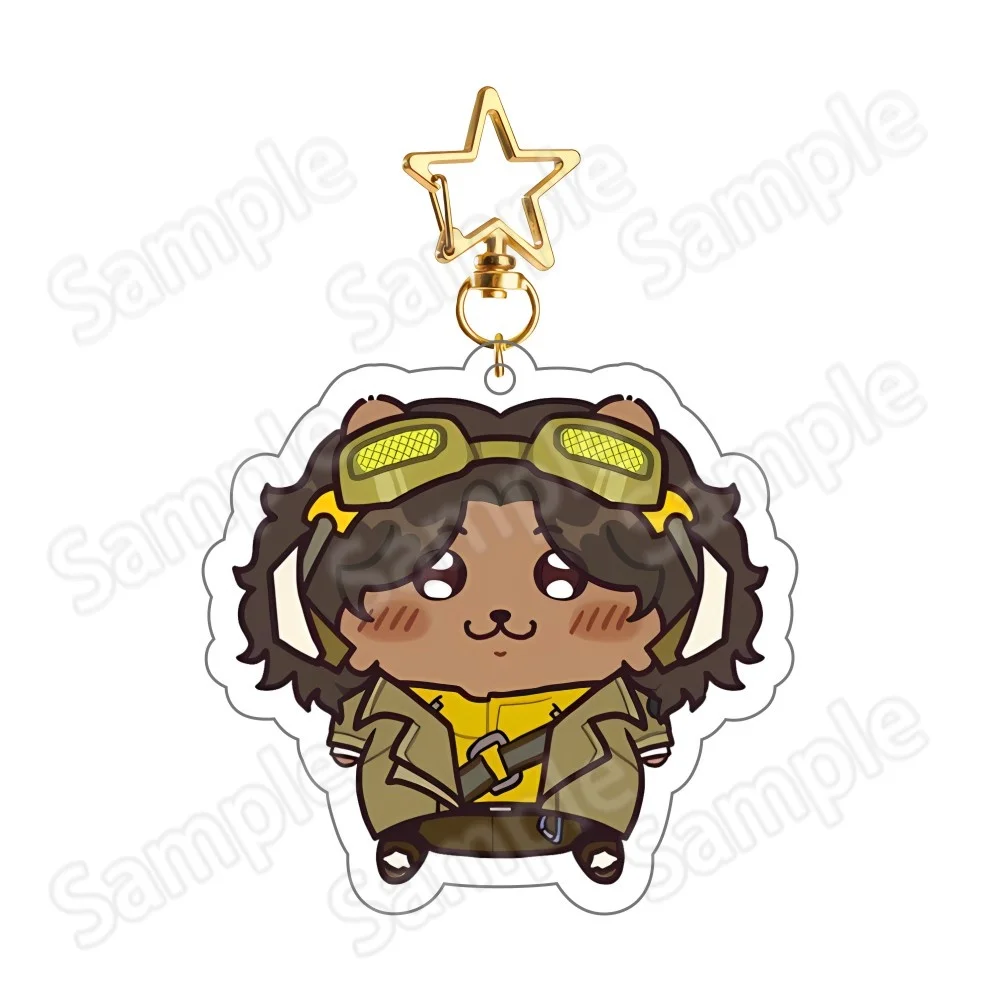 New Overwatch 2 6cm Acrylic Stand keychain Figures Zenyatta , McCree & D.Va Game Collectible Merchandise Desktop Decoration Fan