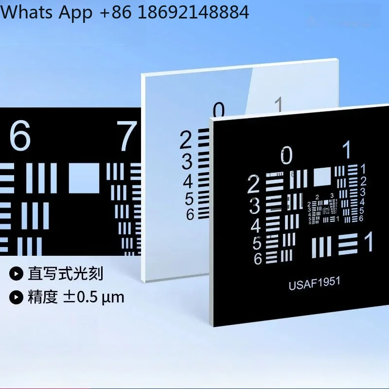 Resolution Test Board for Optical Calibration Positive and Negative Test Card 0-9 Sets