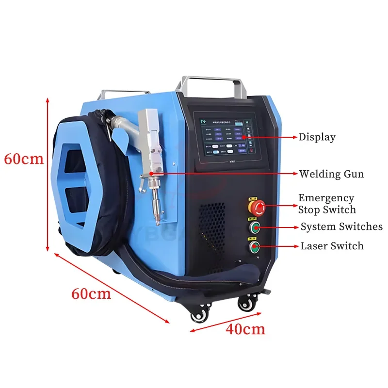 LYBGACNC 800W 1200W Mini Fiber Laser Handheld 3 in 1 Welding Cleaning Cutting Soldering Machine Portable CNC Welder for Metal