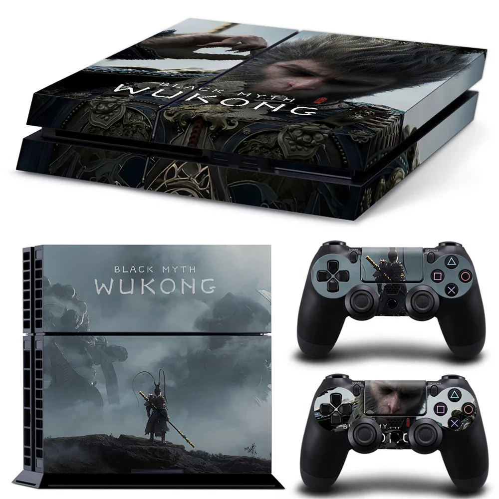 

Black Myth Wukong Skin для PS4 — бронированный текстурный дизайн со светящимся персолом Ruyi и устойчивым к царапинам ПВХ (полный корпус + наклейка на контроллер)