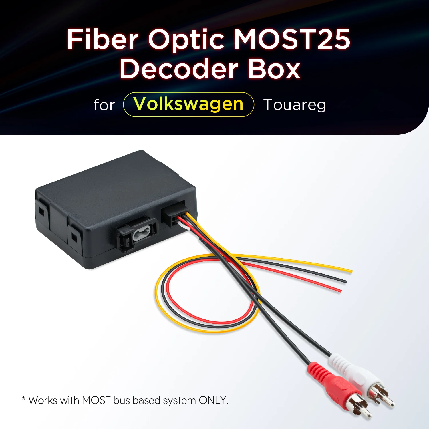 XTRONS ACFOBVD01 Fiber Optic MOST150 Decoder Box voor Volkswagen Alleen, Decodering van MOST Bus Gebaseerde Systemen