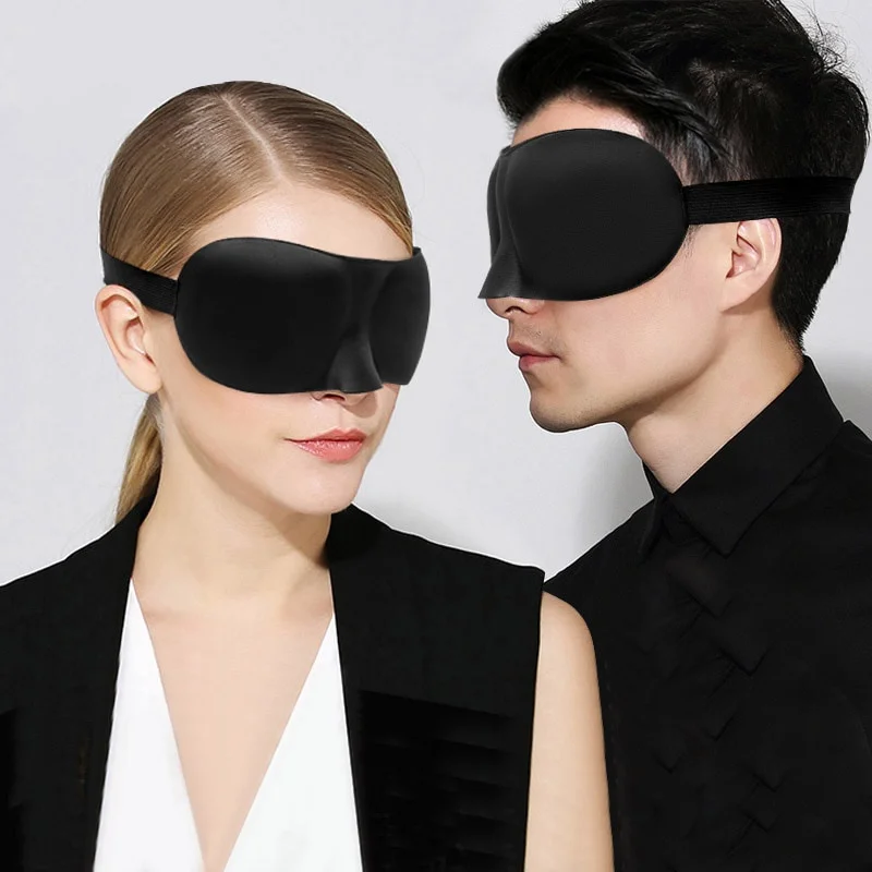 3D Schlaf maske natürliche schlafende Augen maske Eye shade Abdeckung Schatten Augenklappe Frauen Männer weiche tragbare Augenbinde Reise Augenklappe