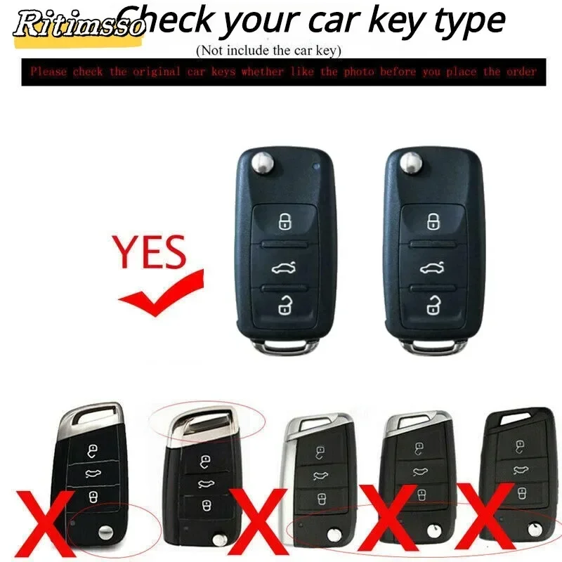 TPU Car Key Case Cover Protection For Volkswagen VW Polo Golf Passat Tiguan Beetle Caddy T5 Up Eos Skoda Octavia Seat Leon Altea