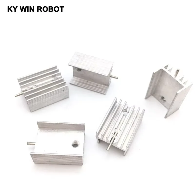 5pcs  Aluminium TO-220 Heatsink TO 220 Heat Sink Transistor Radiator TO220 Cooler Cooling 20*15*10MM With 1 Pin