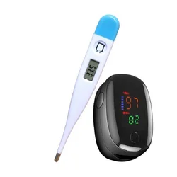 Thermometer Electronic Hard Head Oral Armpit Temperature Measurement Household Adults Children Thermometers Oximeter SpO2 Finger