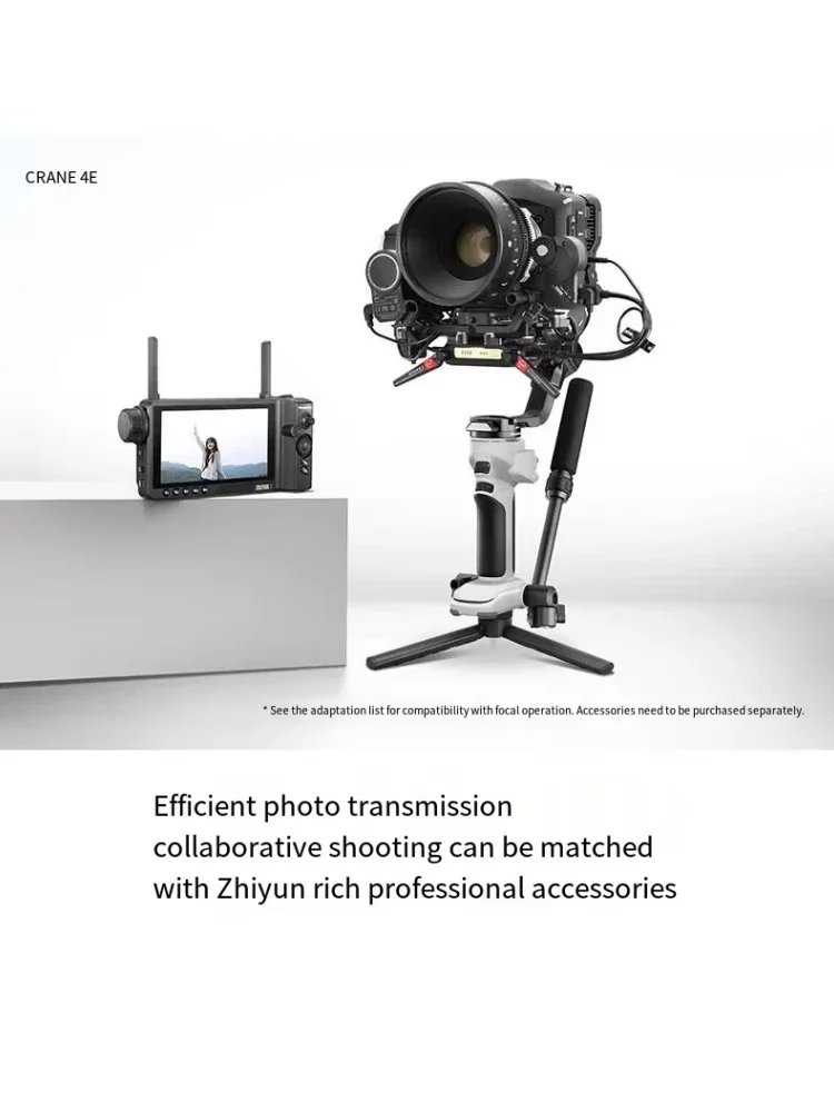 

ZHIYUN CRANE 4E НОВАЯ стандартная портативная 3-осевая камера стабилизатор подвеса 6 кг несущий встроенный заполняющий светильник 10 Вт PD быстрая зарядка