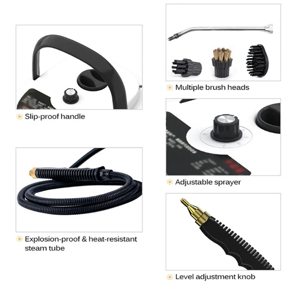 

Steam Cleaner High Temperature Sterilization Car Steaming Cleaner Air Conditioning Kitchen Hood Home 110V US Plug /220V EU Plug