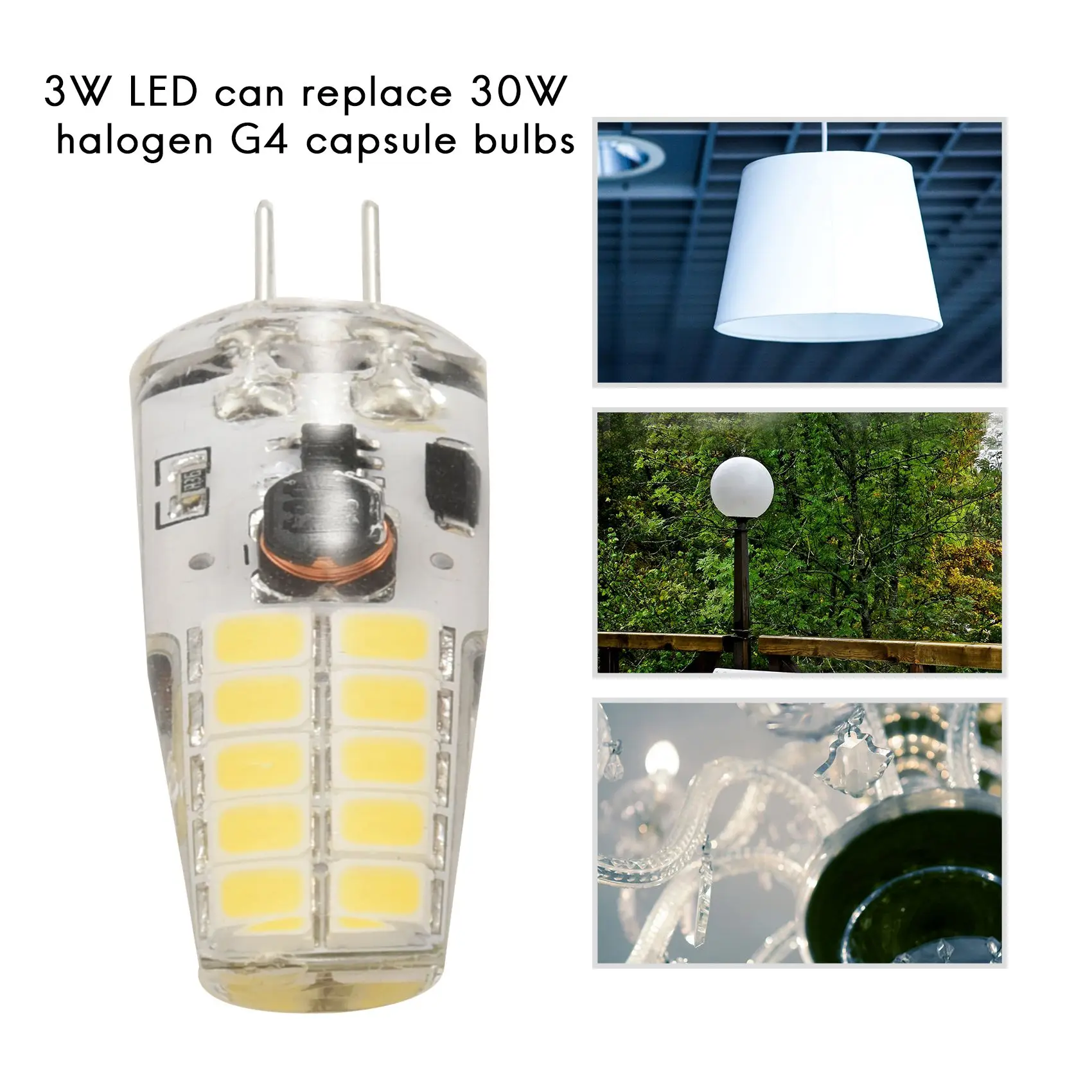 10pcs g4 led birne ac/DC12V-24V 3w led g4 licht 20led 360 strahl winkel licht 2835smd ersetzen 30w halogenlampe, kühlweiß