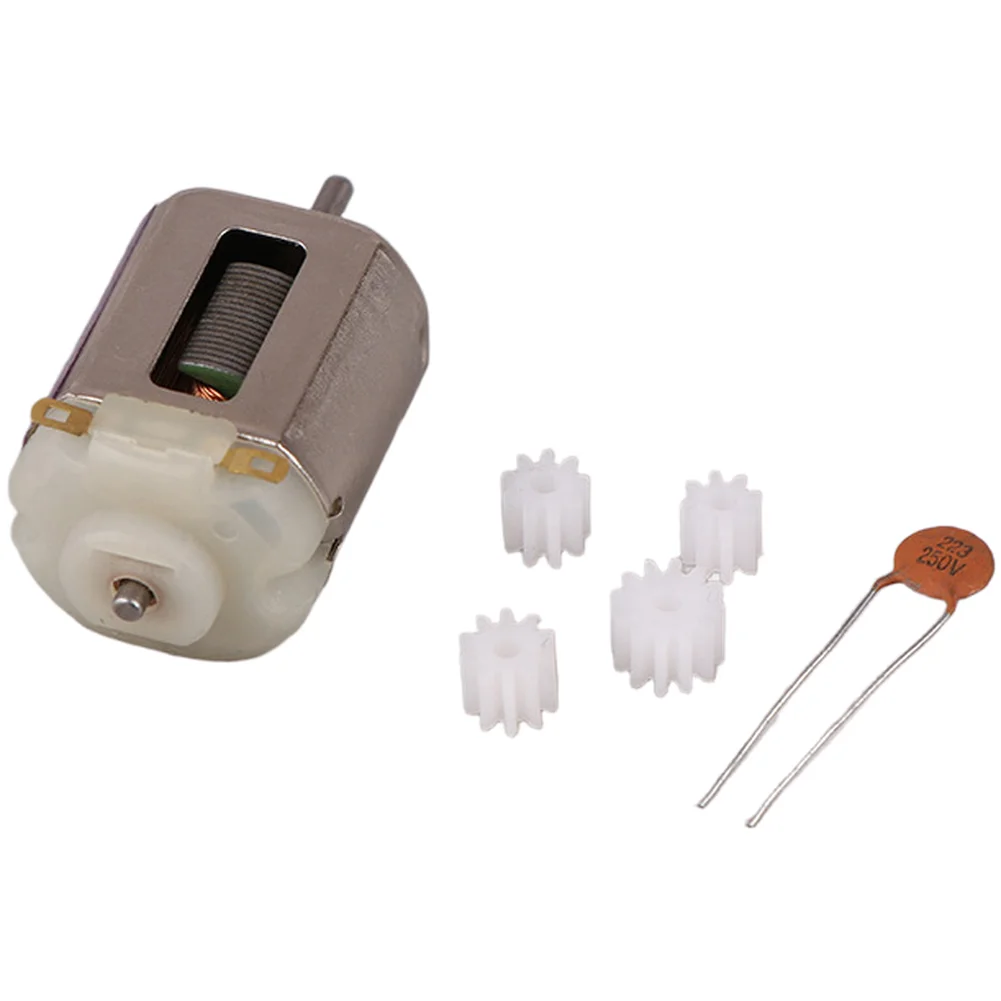 High S*peed Carbon Brush Motor With Strong Magnet Metal Gear For RC Car Toy Modified Electric Engine 3.6V Silver