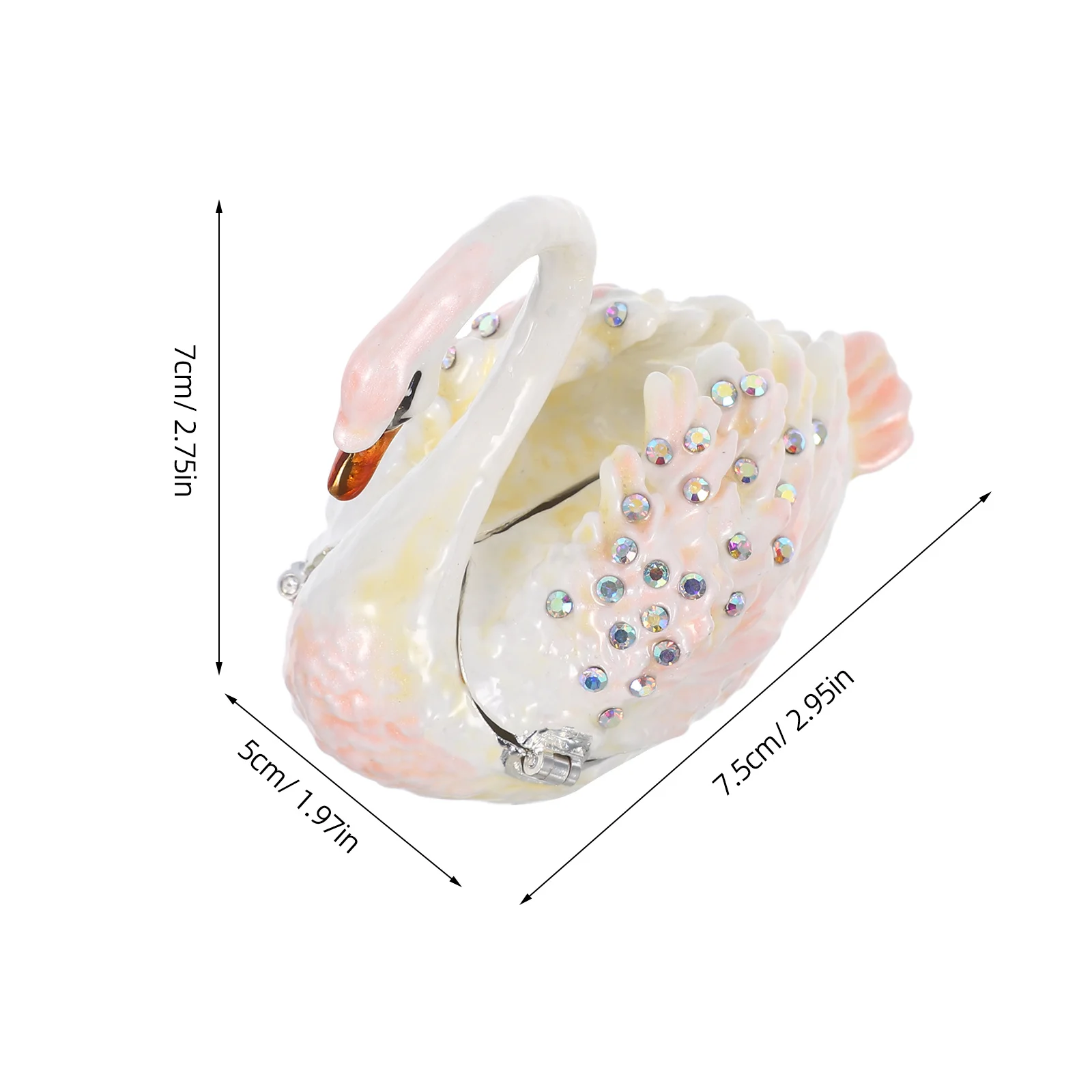 صندوق مجوهرات حلية صندوق مجوهرات علبة خاتم عتيقة لتخزين هدايا الزفاف ديكور متدرج باللون الأزرق