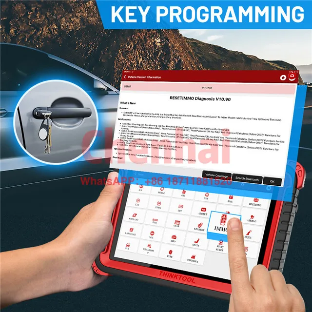 2 year update THINKCAR Thinktool Pros OBDII Car Automotive Diagnostic Tool pros OBD2 Scanner OBD 2 Code Reader TPMS Functions