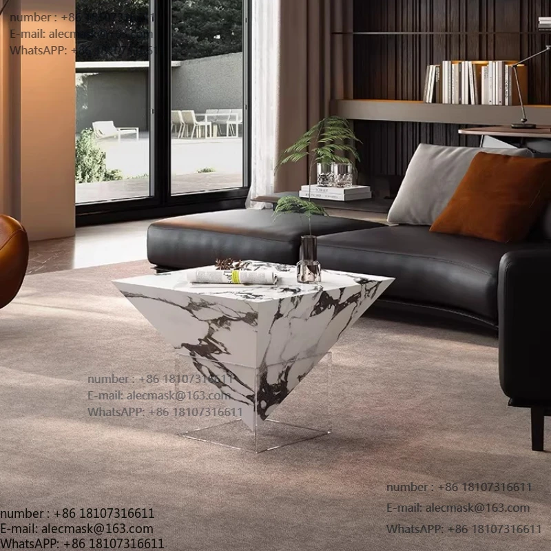 

Art coffee table high-end living room 2025 new high-end designer luxury stone