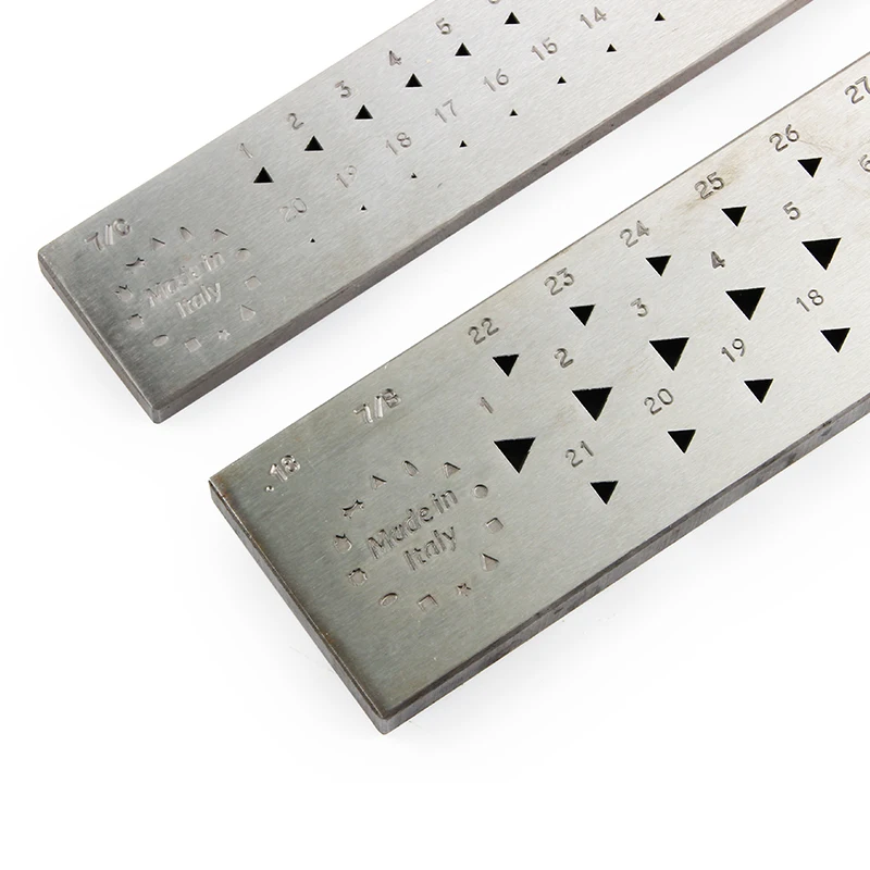

O.M.O Italy Triangle 87% Shape Jewelry Metal Forming Wire Drawing Drawplate Steel Goldsmith Tools Jewelers Draw Plate