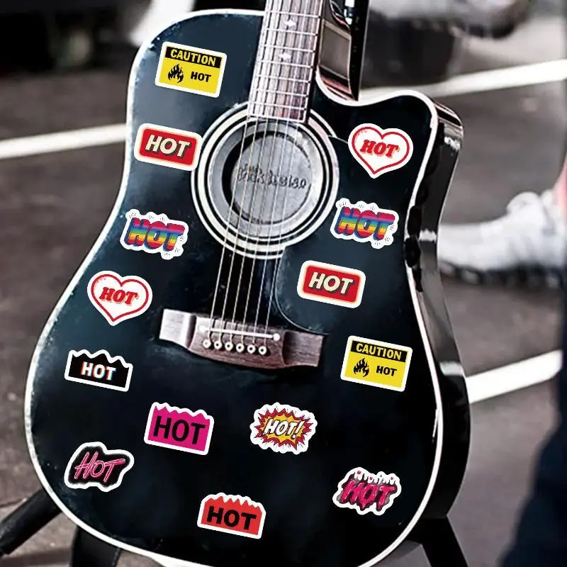 500pcs Roll Carnival Music Festival Text Stickers DIY Decals For Skateboard Guitar Phone Car Seal Label Decor