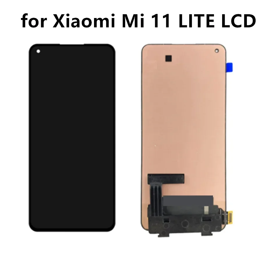 AMOLED  6.55'' Mi11 LITE Display Screen, for Xiaomi Mi 11 LITE M2101K9AG, M2101K9AI Lcd Display Touch Screen Digitizer Assembly