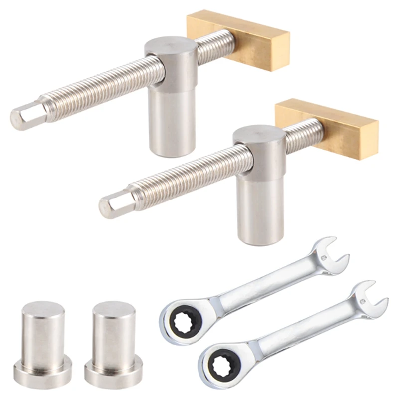 

YOST-Woodworking Adjustable Desktop Clip With 4Pcs Dog Holes Stop,Clip Clamp Fixture Vise Benches Joinery Carpenter Tools