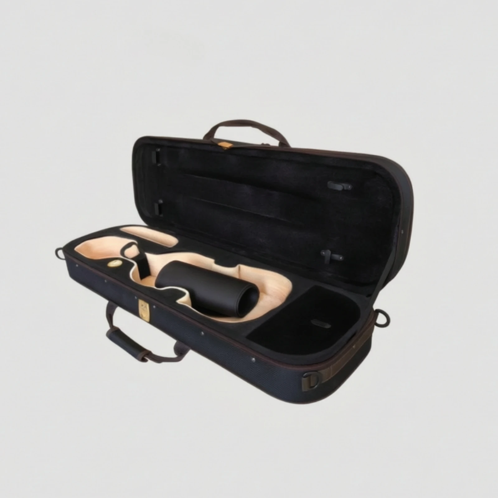 Violin Case Padded Violin Hard Case Sturdy Shock-Absorbing for Violinists, Lessons, Storage