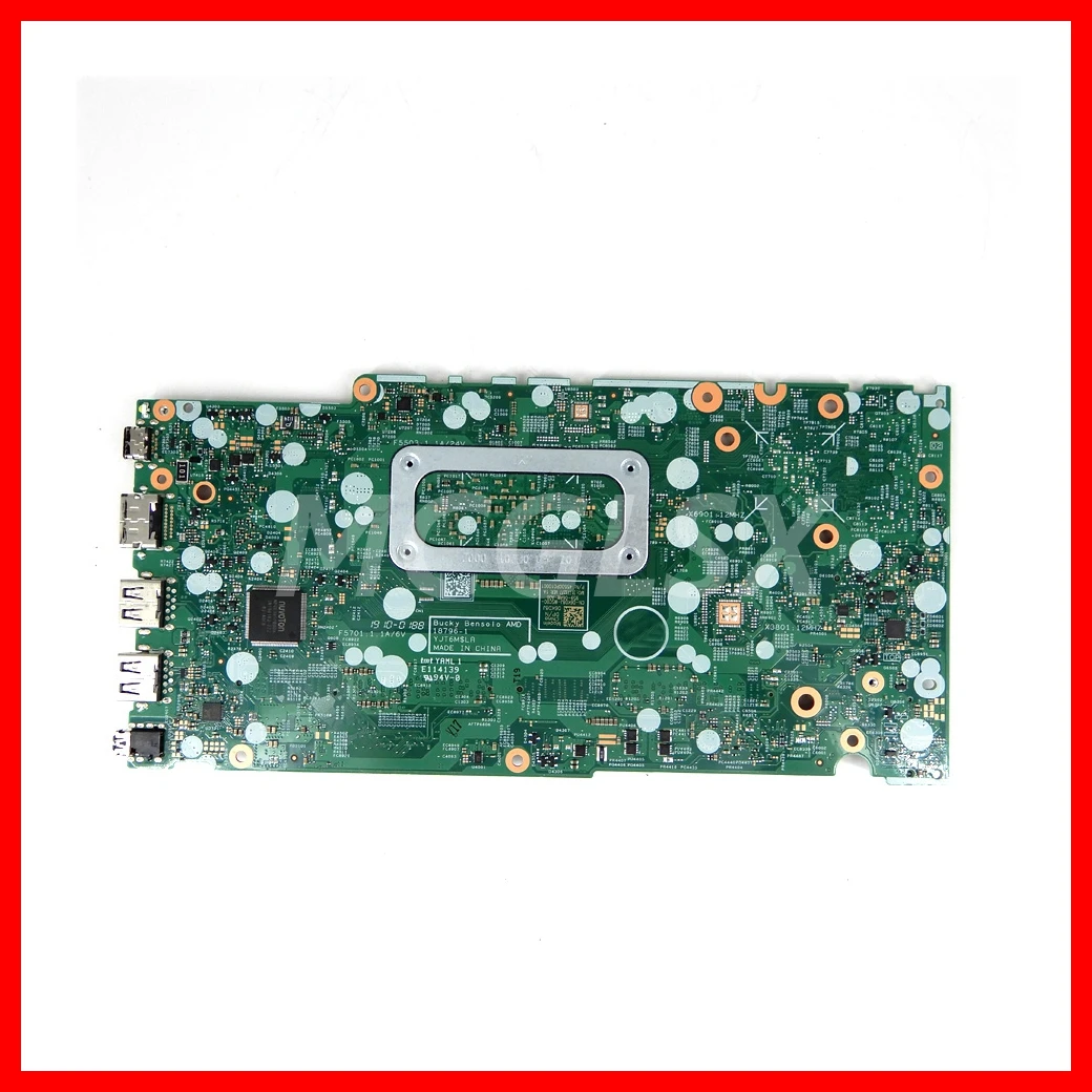 18796-1 with R7-3700 CPU Notebook Mainboard  For Dell Inspiron 14 5485 15 5585 Laptop Motherboard 100% Tested OK