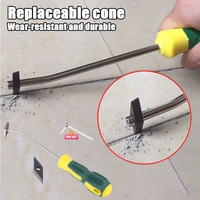 Replaceable Ceramic Tile Grout Remover Tungsten Steel Tiles Gap Cleaner Drill Bit for Floor Wall Seam Cement Cleaning Hand Tool