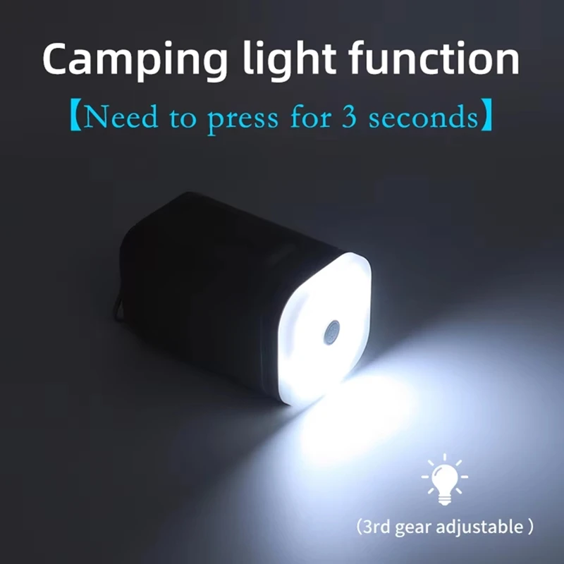 Electric Air Pump With Lights Mini Wireless Air Compressor USB Charging Inflator/Deflator Pumps For Outdoor Camping