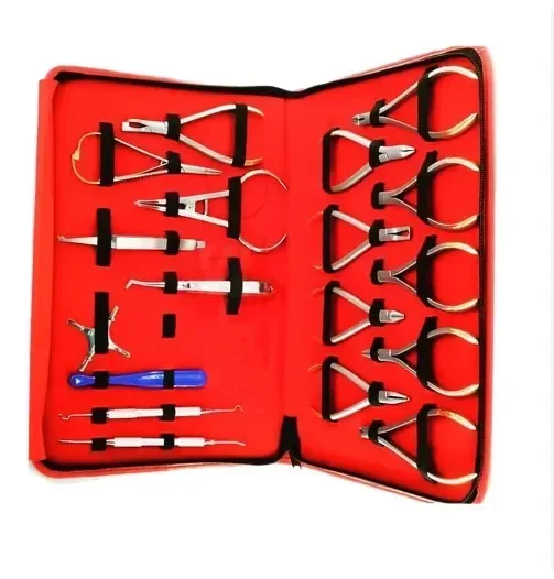 

High Quality 18-Pcs Orthodontics Basic Dentals Instruments Set Premiums Composites Kit Dentals Equipments/oral equipment