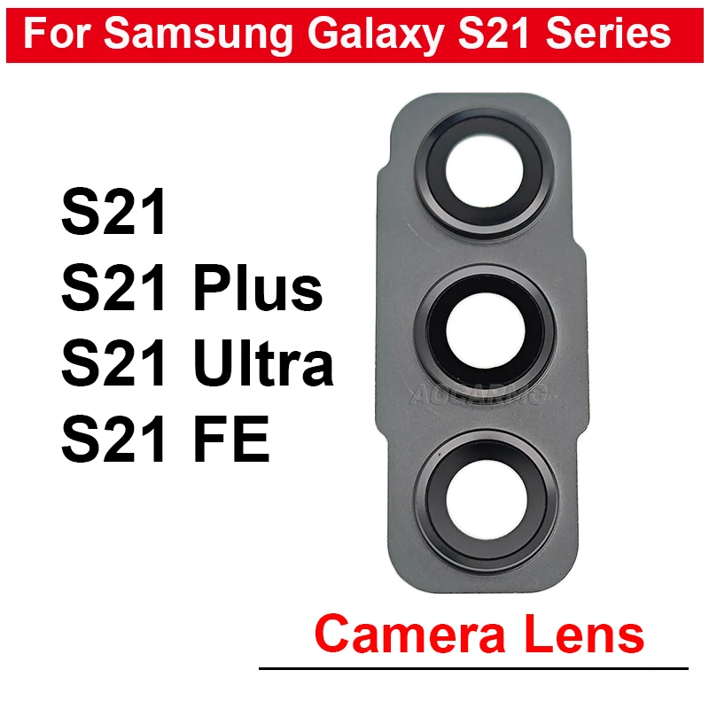 

Объектив задней камеры с запасными частями в рамке для Samsung Galaxy S21 Plus Ultra S21FE S21 + S21Ultra