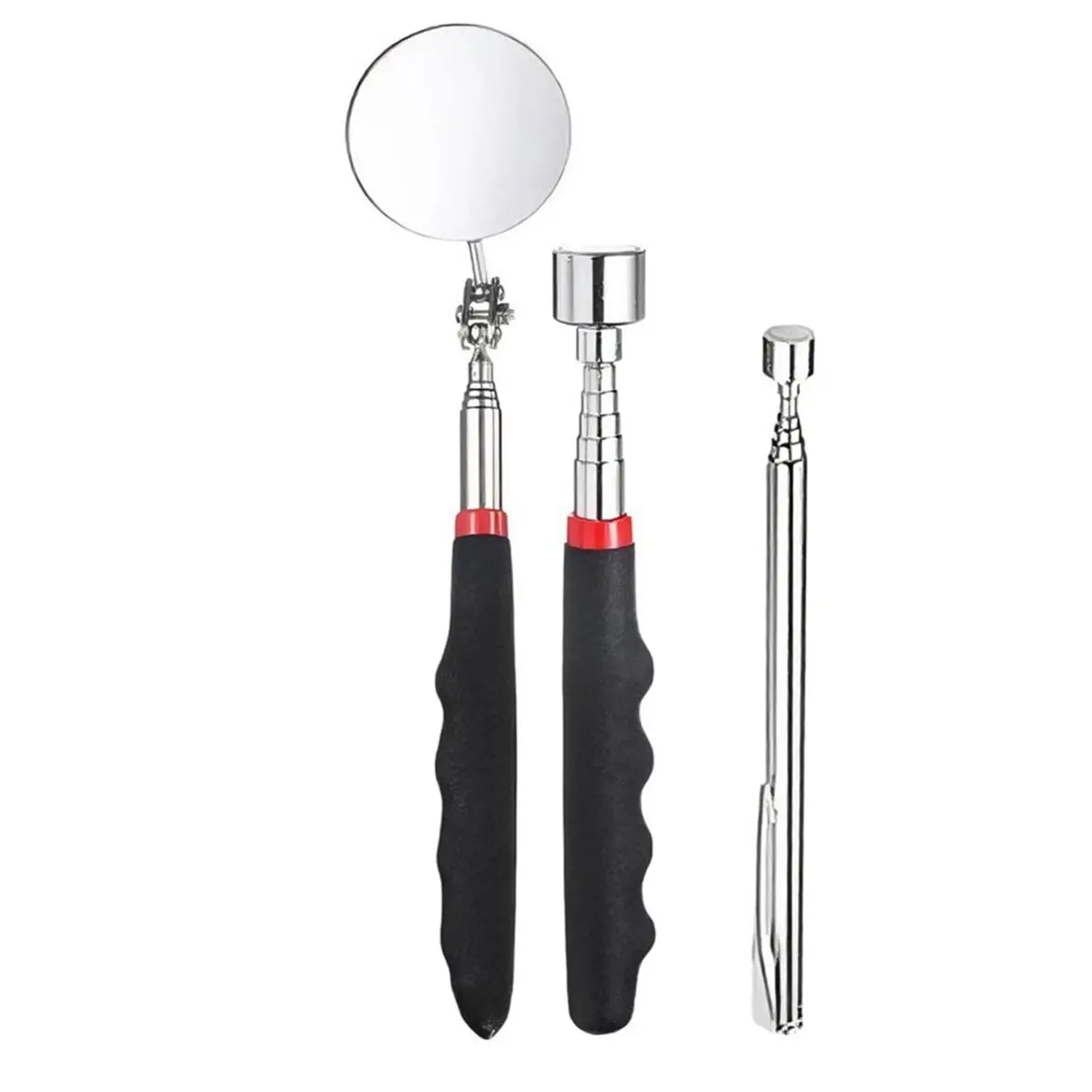 A533FHOT]4 Piece Automotive Magnetic Pickup Tool Kit with Flex Claw and Inspection Mirror