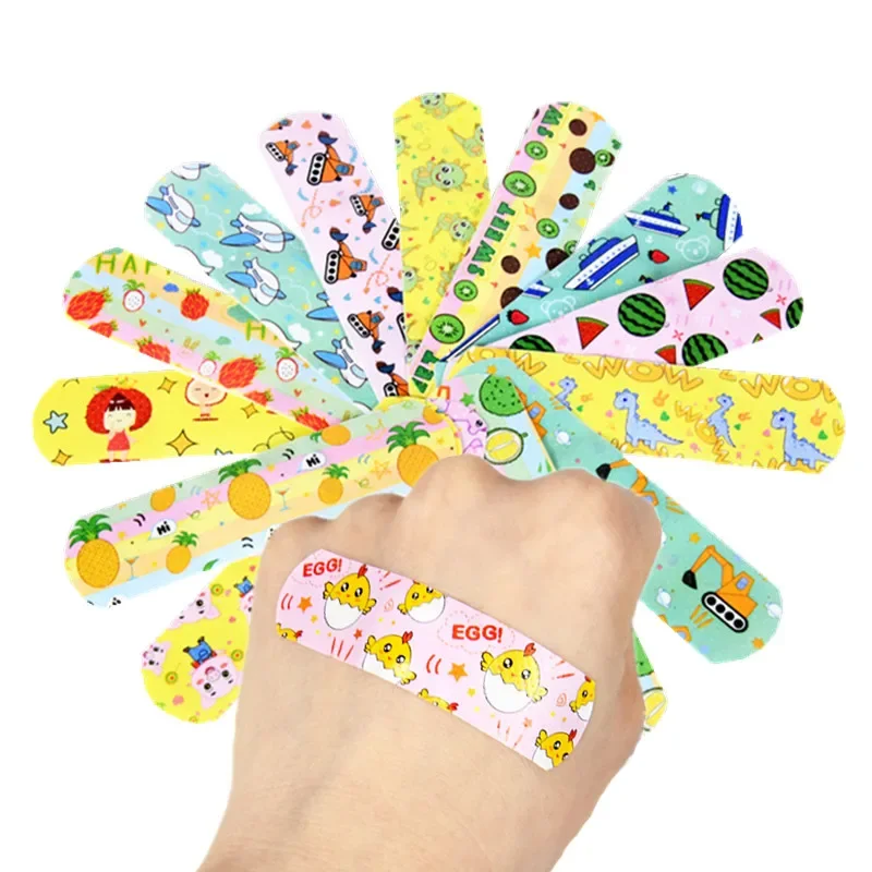 120 Stks/set Cartoon Band Hulp Schattige Dieren Patroon Gips Huid Dressing Patch Voor Kinderen Kinderen EHBO Wond Verband