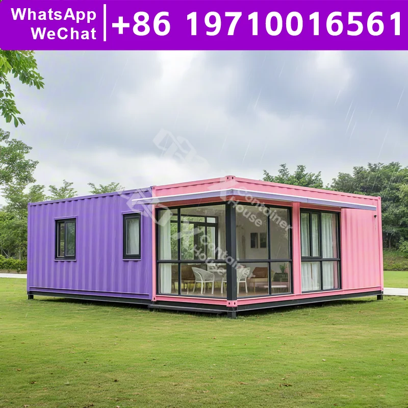 

China Manufacturer Flat Pack House Steel Home Mobile House Prefab Home Modular House Container Living Space Energy Efficient
