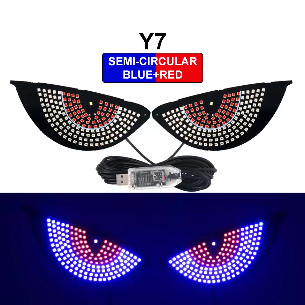 Cool Led Windshield Display Animation Flashing Demon Eyes for Front and Rear Windshield Dynamic Lights for Motor Vehicle