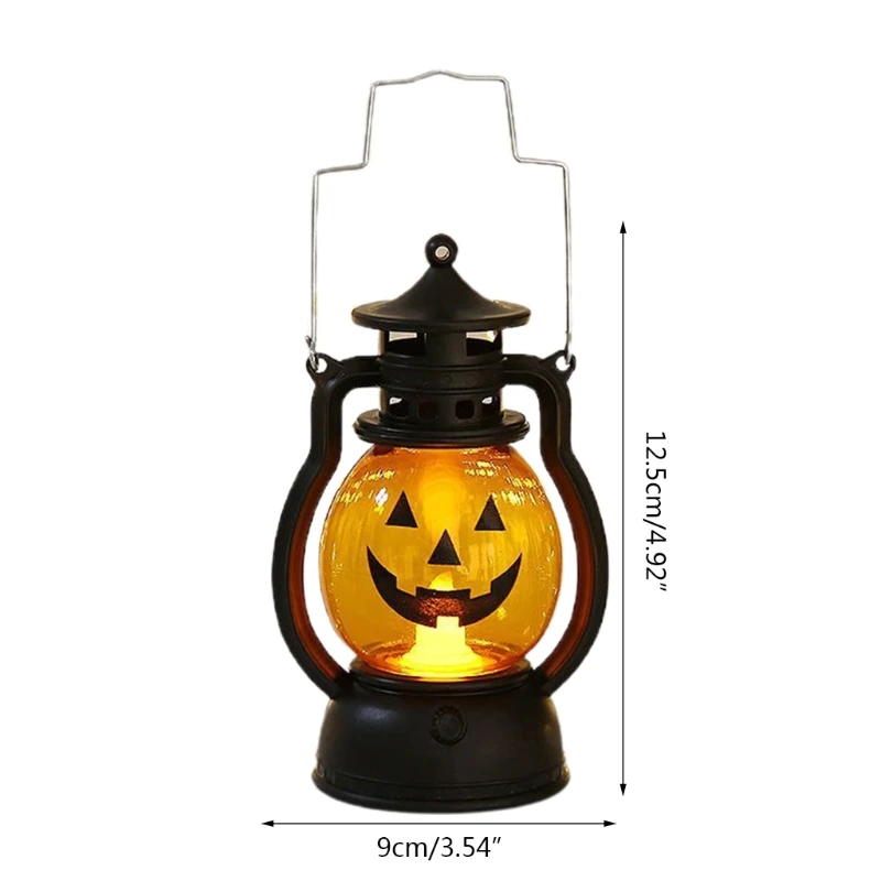 Calavera calabaza LED para linternas poni, decoración Halloween, accesorio para fiesta Bar y vacaciones